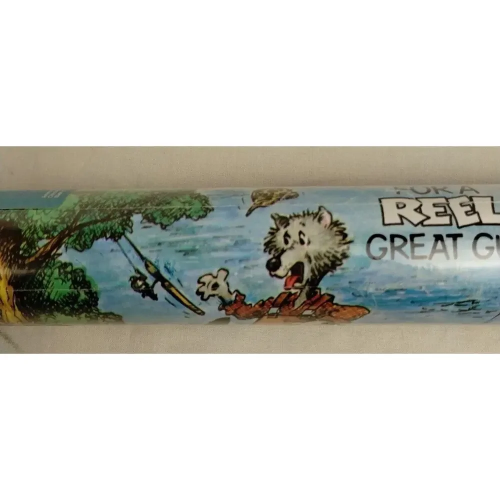 Vintage American Greetings Forget Me Not Gift Wrap - Fishing - Reel Great Guy
